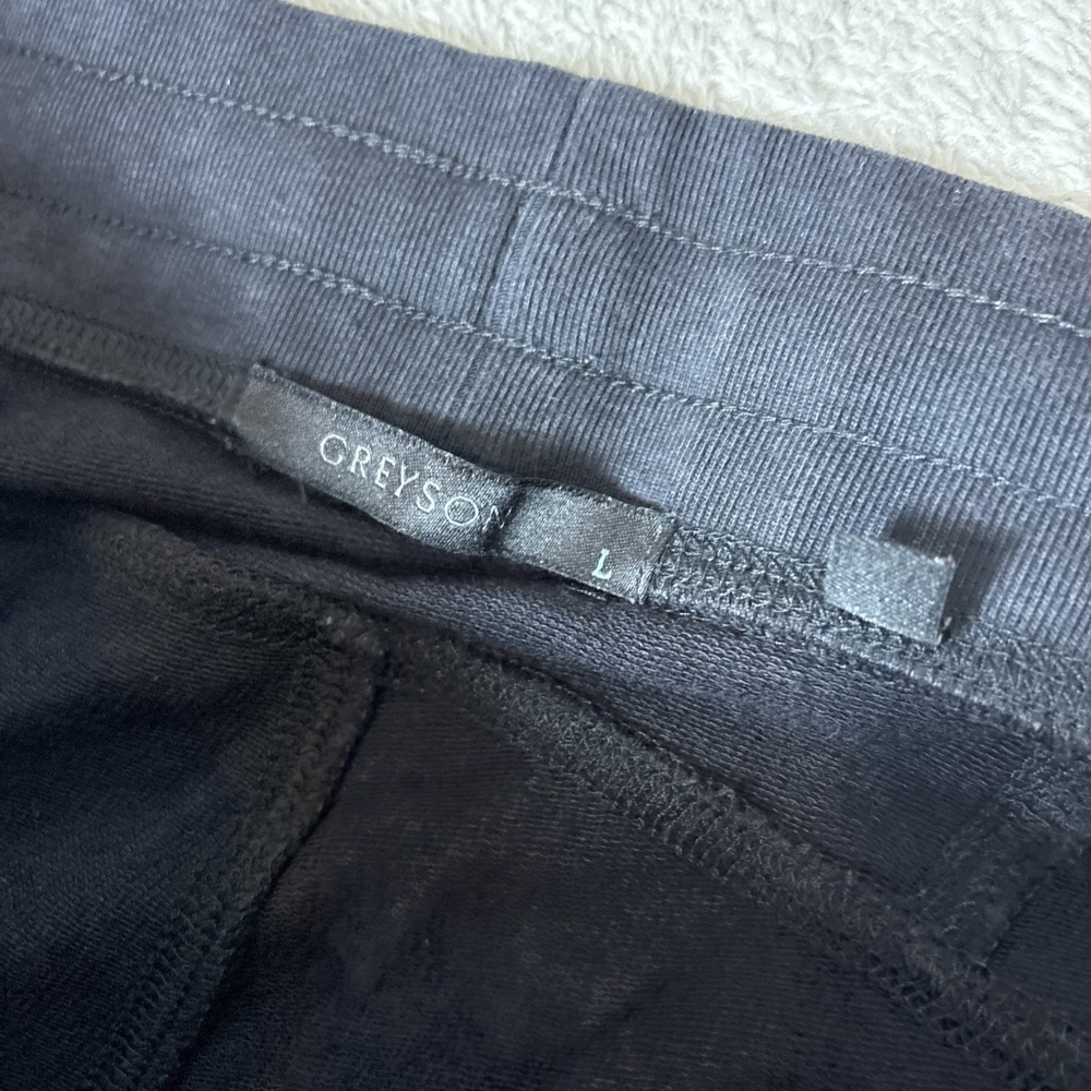 Greyson Solid Black Performance Jogger Pants Mens… - image 2